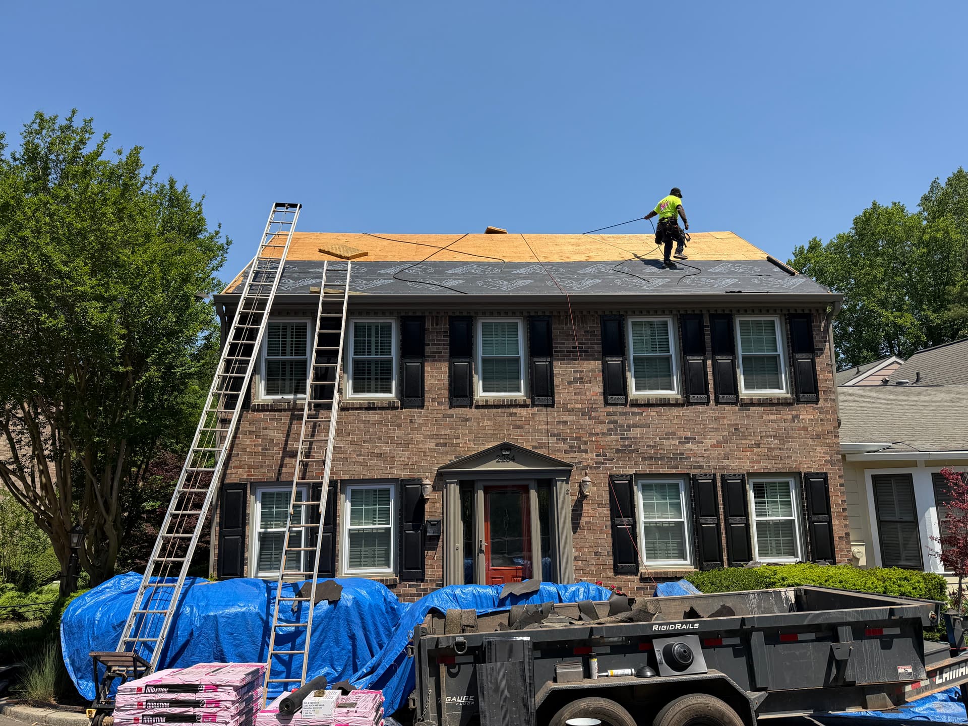 Roof Replacement Underway on a Decatur GA Home image