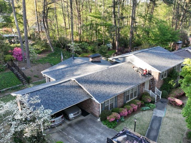 Project Beautiful Roof Installation in Decatur with Estate Gray Shingles image