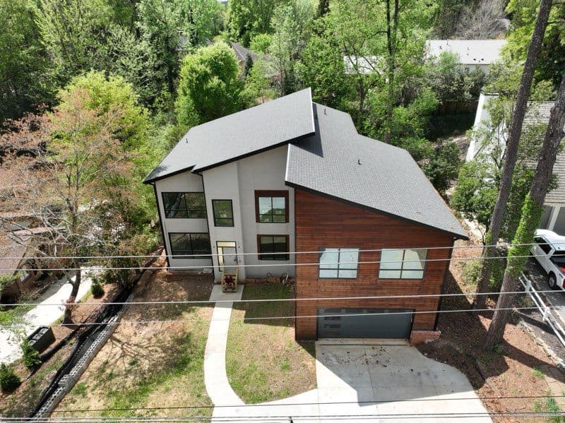 Project Modern Shingle Roof Enhances West Paces Ferry Home image
