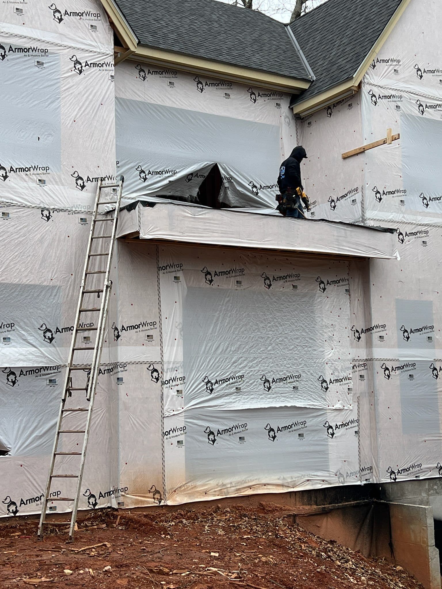Expert Porch Roof Construction with ArmorWrap