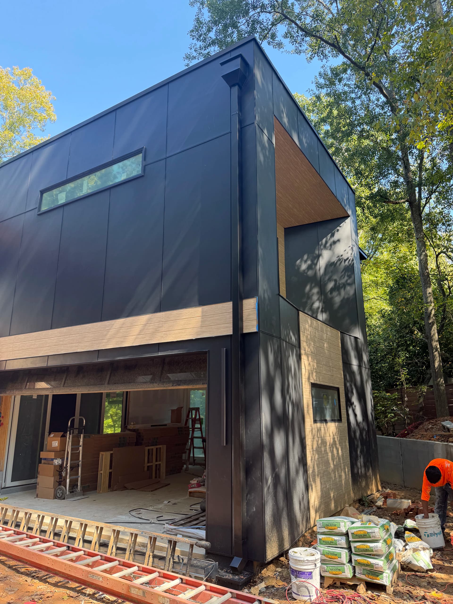 Custom Conductor Box and Square Downspout Install in Sandy Springs image