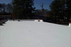 Another beautiful view of a completed commercial roofing job.