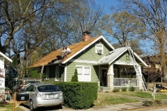Roof replacement progress in Decatur, GA.