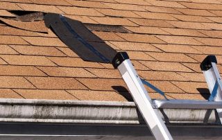 Griffin Roofing in Atlanta, GA - a picture of a hail damaged roof
