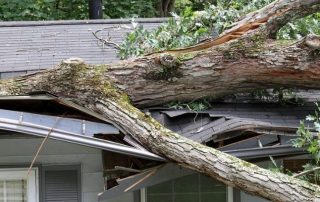 Griffin Roofing in Atlanta, GA - picture of a storm damaged roof