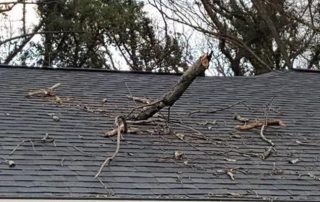 Griffin Roofing in Atlanta, GA - a picture of a storm or hail damaged roof